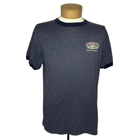 Y2K Ron Jon Surf Shop Ringer T Shirt - Picture 1 of 4